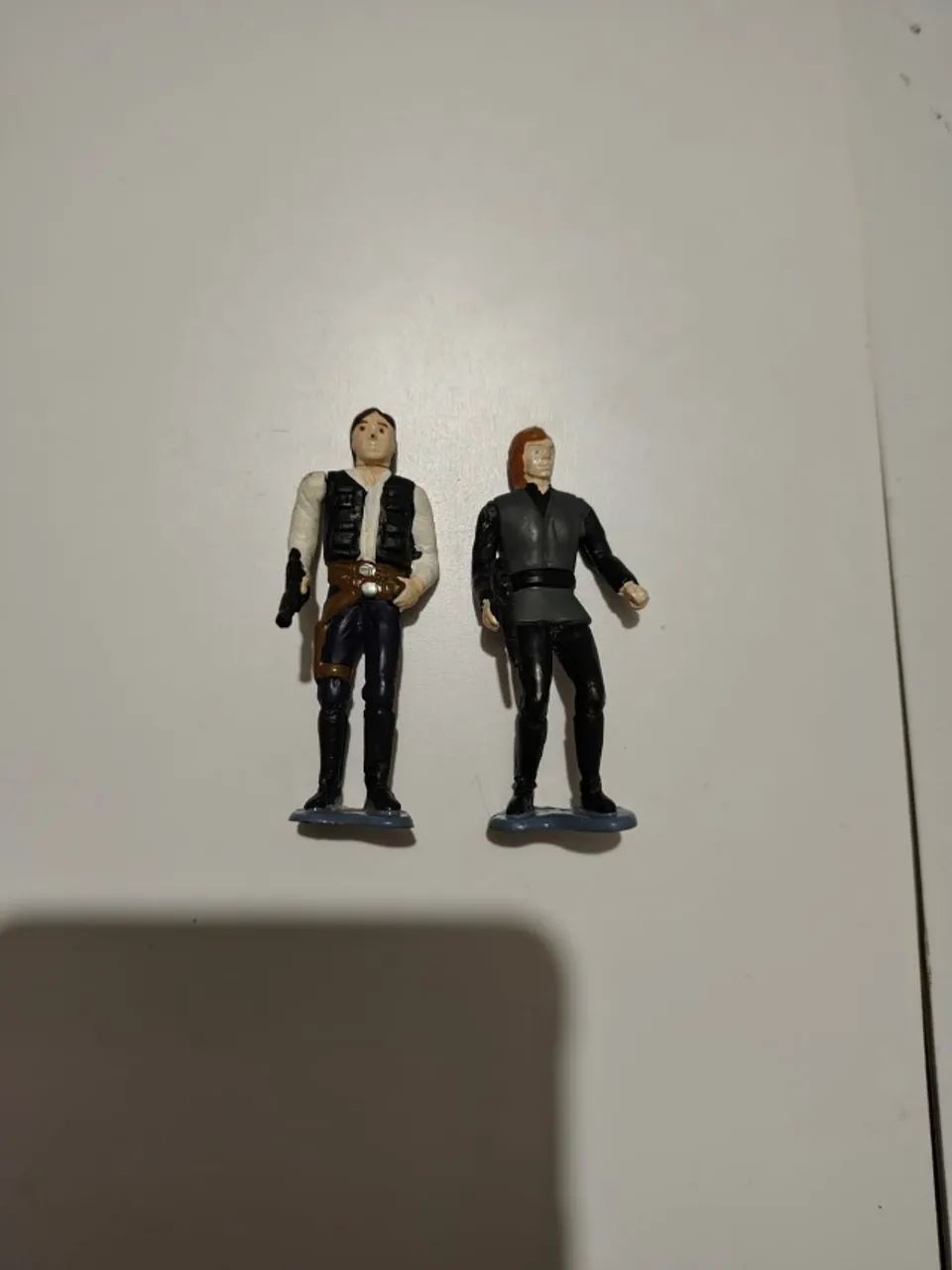 2 Miniaturas Colecionáveis Star Wars - Hansolo e Luke - anos 90