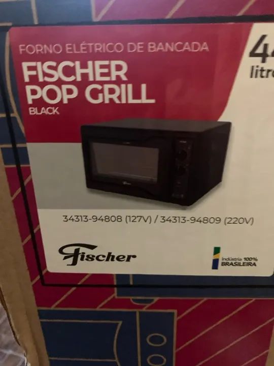 Forno Elétrico Fischer Pop Grill 44 Litros 220 V - Foto 3