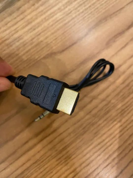 Cabo Adaptador Conversor HDMI para VGA com Saída P2 de áudio - Foto 2
