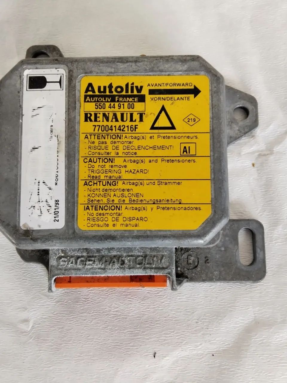 Modulo airbag Renault Laguna 550449100 / *6f - Foto 2