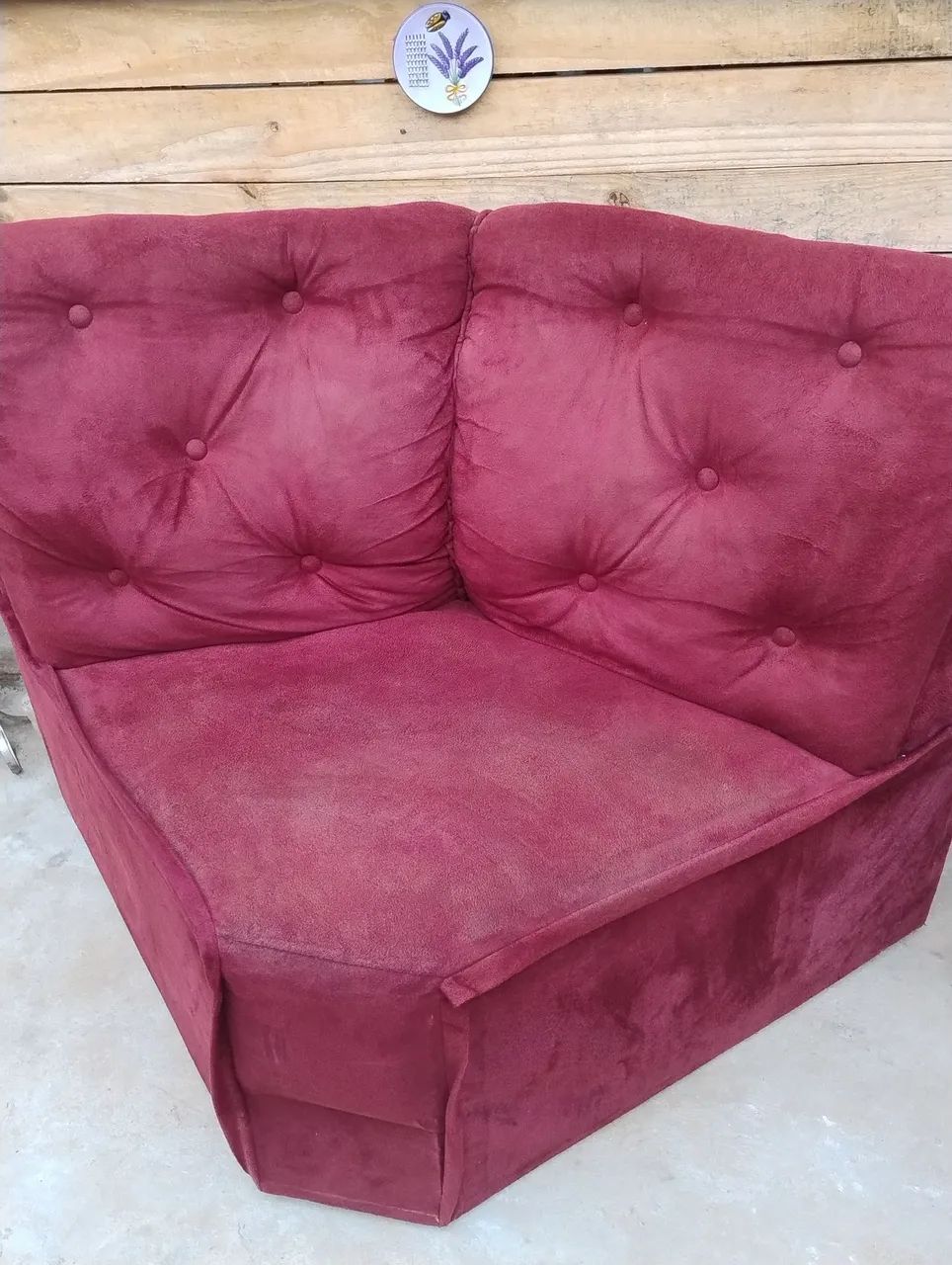Sofá de Canto  Vermelho - Foto 4