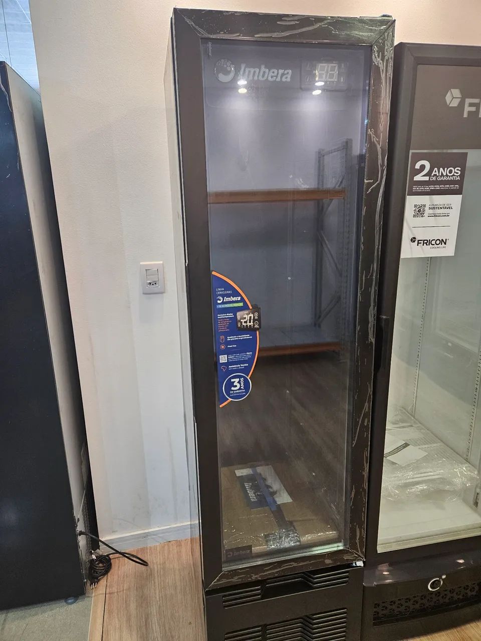 cervejeira slim porta de vidro 230L - 3 anos de garantia 