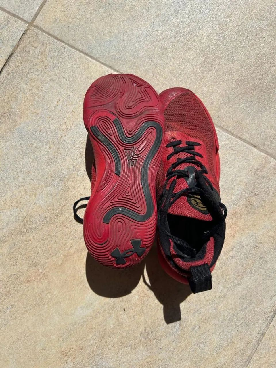 Basqueteira Tênis Under Armour Vermelho - Foto 3