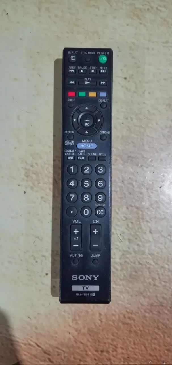 Controle Remoto Original Sony RM-YD081 para TV - Funcionando