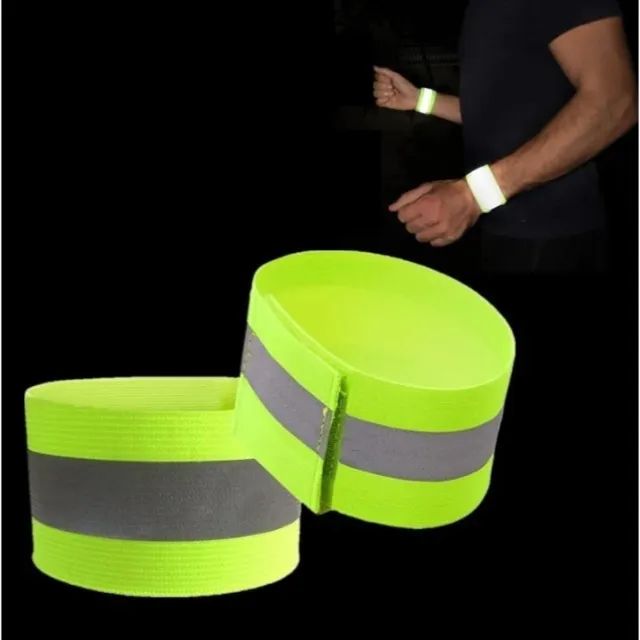 Par de Faixa Refletiva P/ Segurança EPI Noturna - Trilha, Ciclismo, Corrida e etc - Foto 5