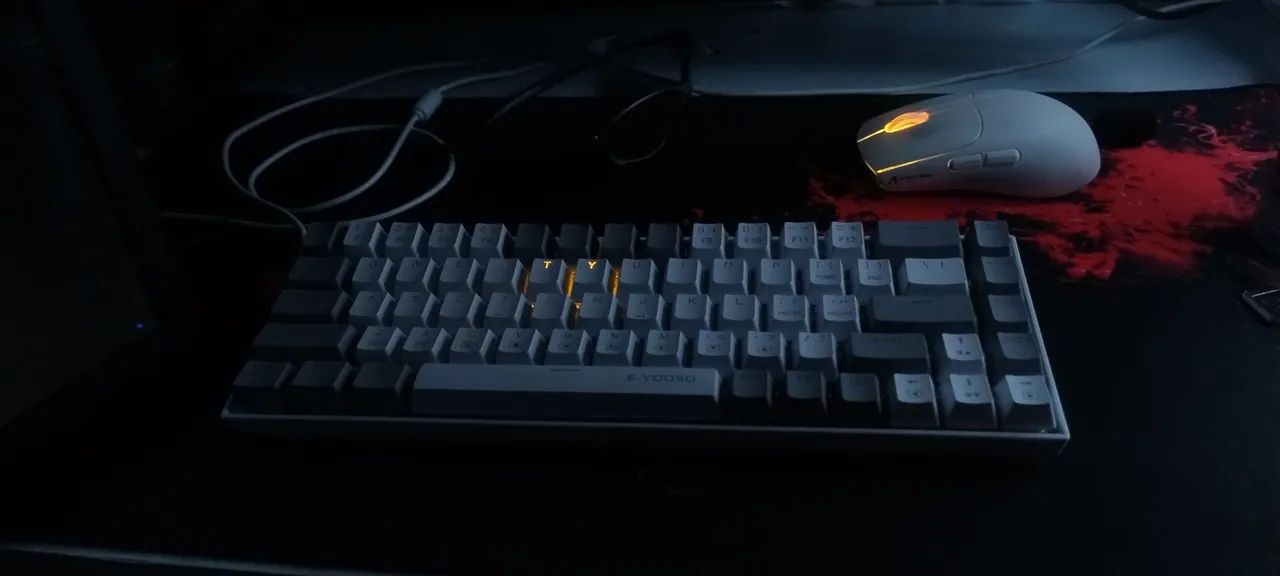Teclado Mecânico Gamer E-Yooso - Novo 75%  - Foto 5