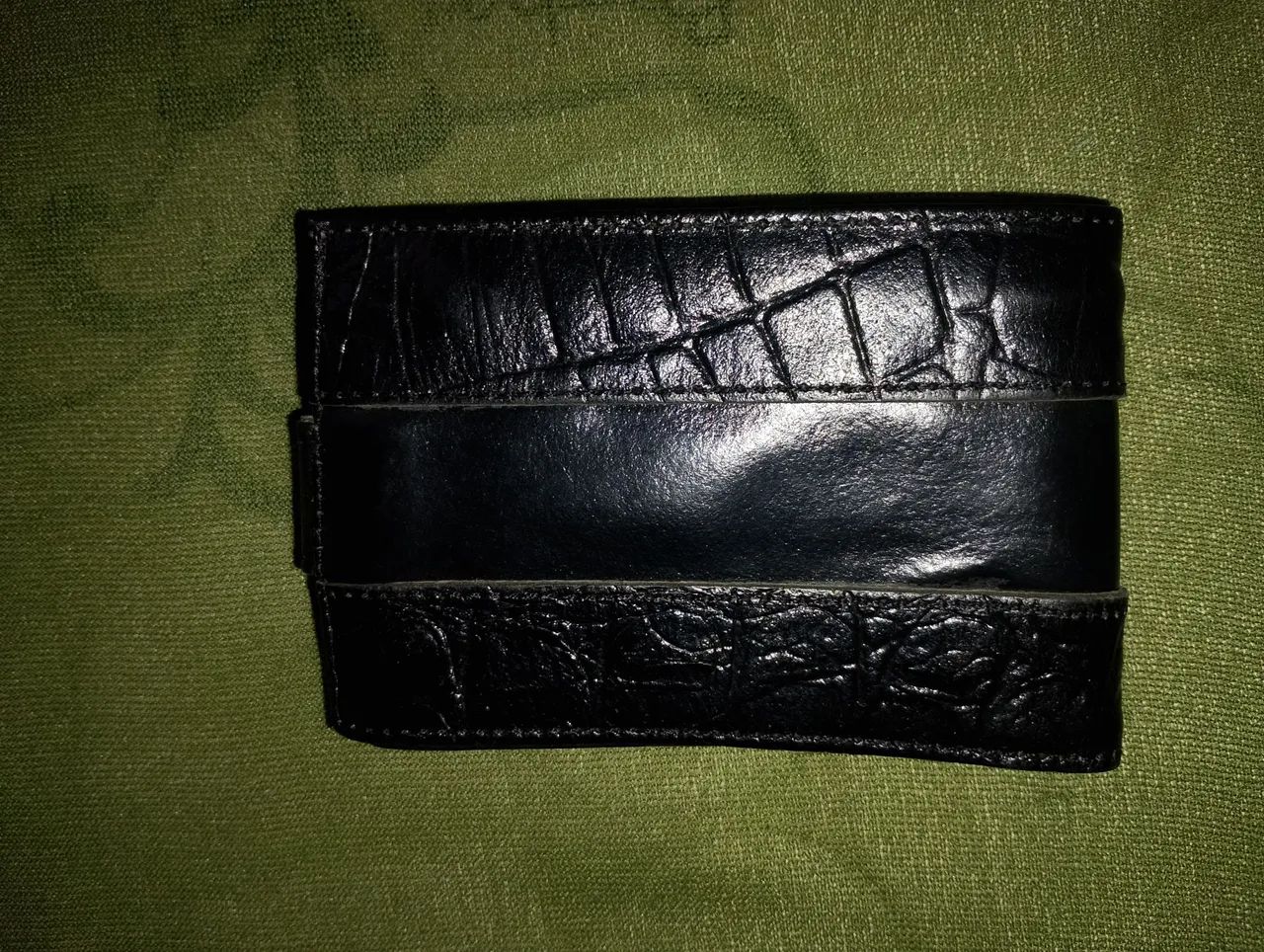 CARTEIRA PRETA DE COURO - Foto 2