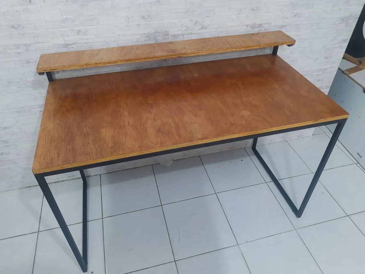 Escrivaninha estilo industrial nova! Mesa computador home office, sob encomenda! - Foto 2