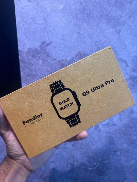 Pulseira de Aço Dourada para Smartwatch G9 Ultra Pro