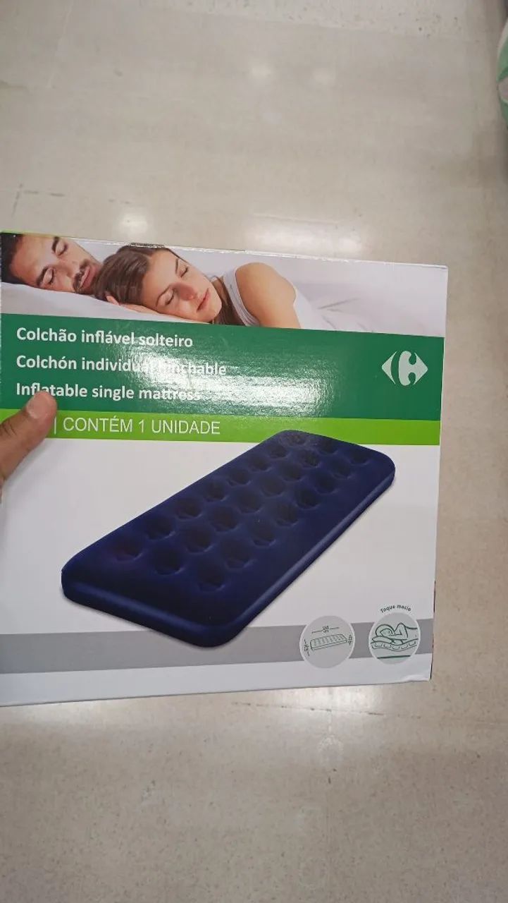 Colchão Inflável Solteiro - Conforto e Praticidade - Foto 5