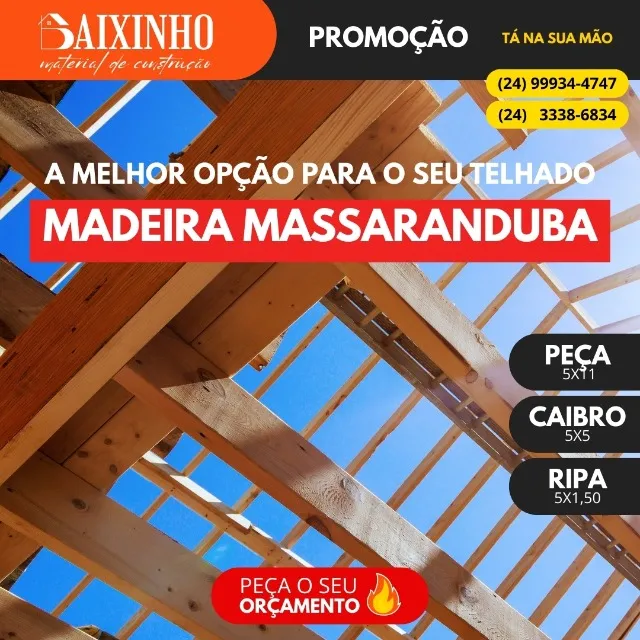 Madeira Massaranbuba para Telhado