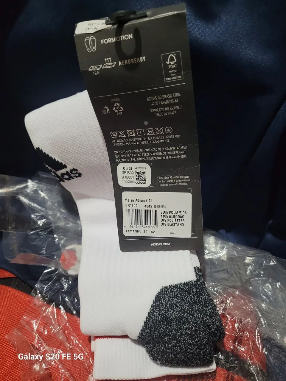 Meião Adidas Adisock 21 - Original - Foto 5