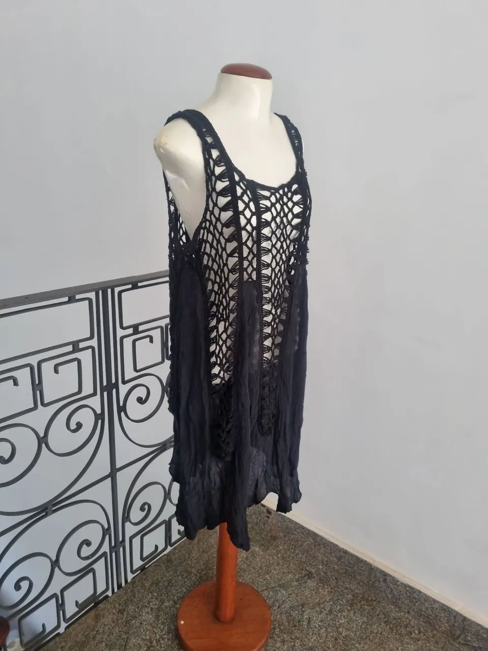 Saída de Praia em Croche Plus Size - Foto 2