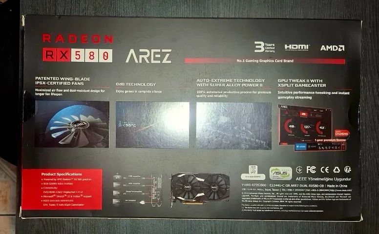 asus arez rx 580 8gb gddr5 oc edition  - Foto 5