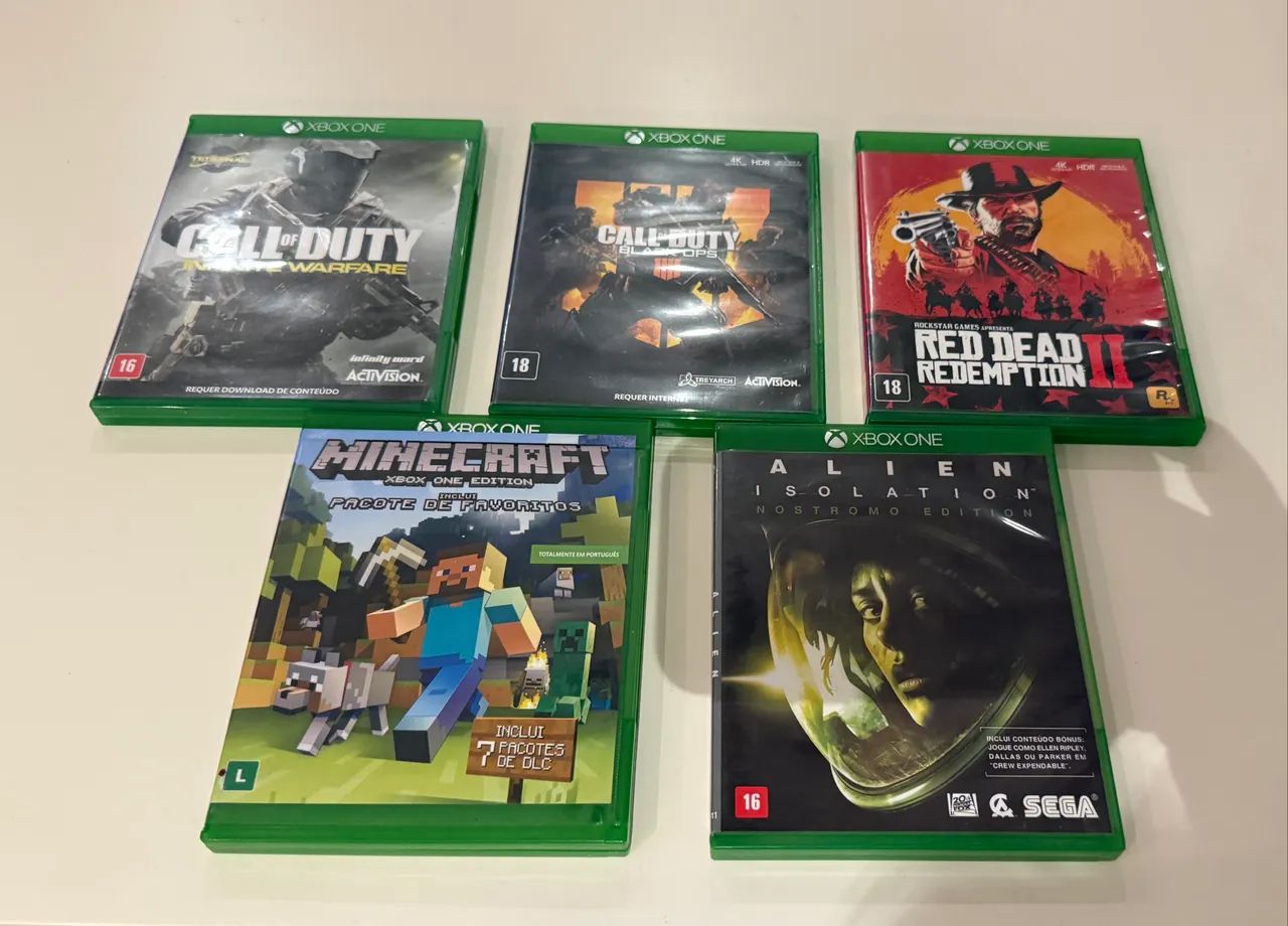 Jogos Xbox one ( 5 jogos ) 