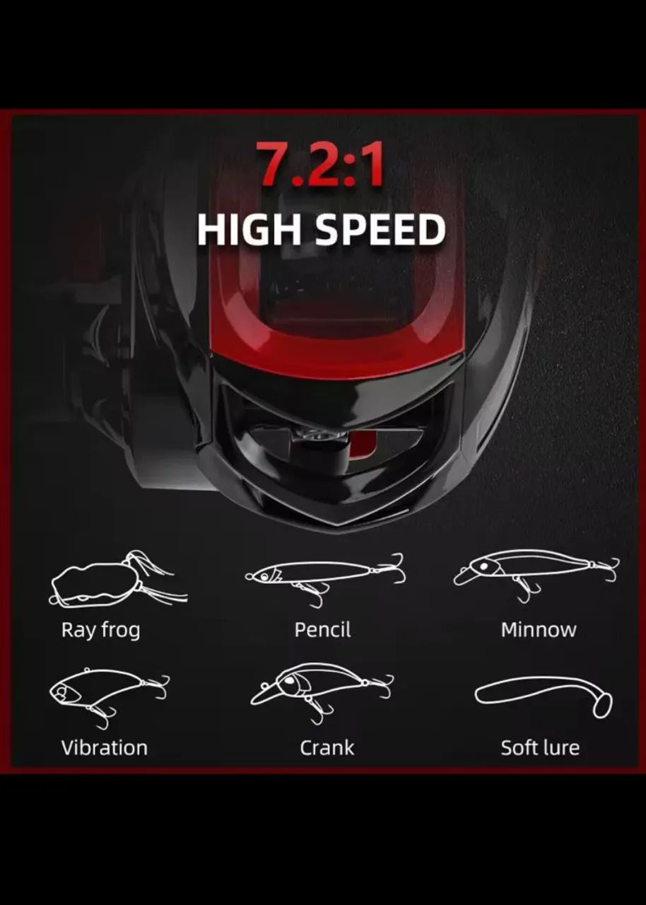 Carretilha Meredith CR - Pesca Esportiva - Foto 4