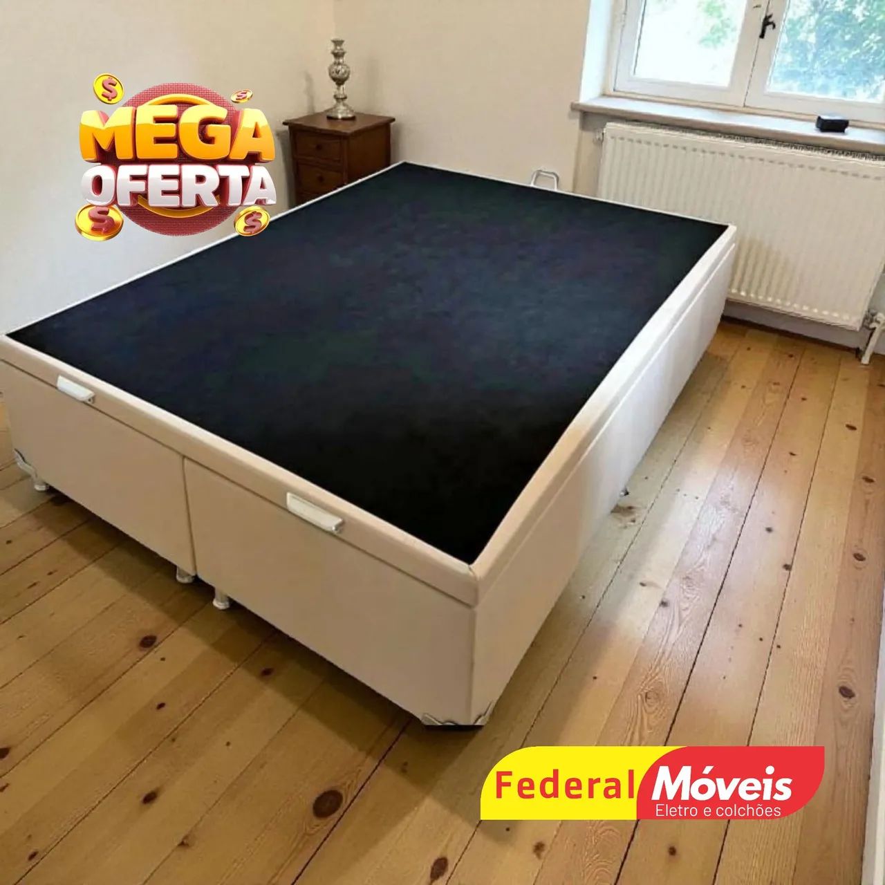 Cama Base Baú Queen 1,58x1,93m Probel