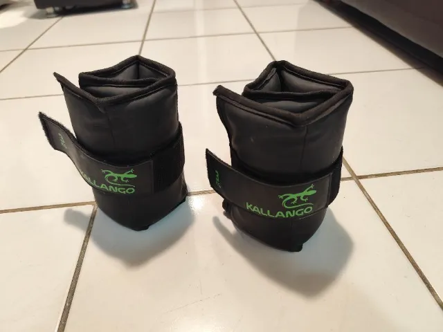 kit par de caneleira profissional emborrachada para exercícios