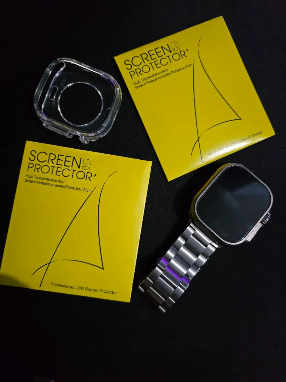 Película de Vidro Temperado para Smartwatch + Brinde