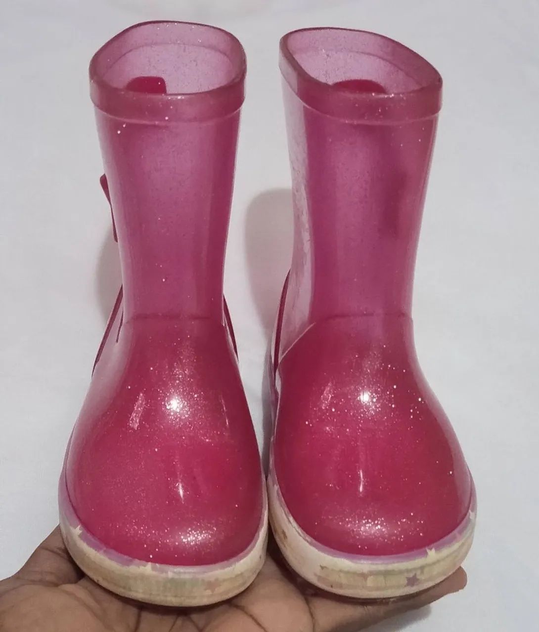 Botas de Chuva Rosa com Glitter 23/24