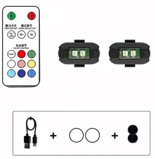 Luzes LED para Drone, Moto e Câmera com Controle Remoto - Foto 4