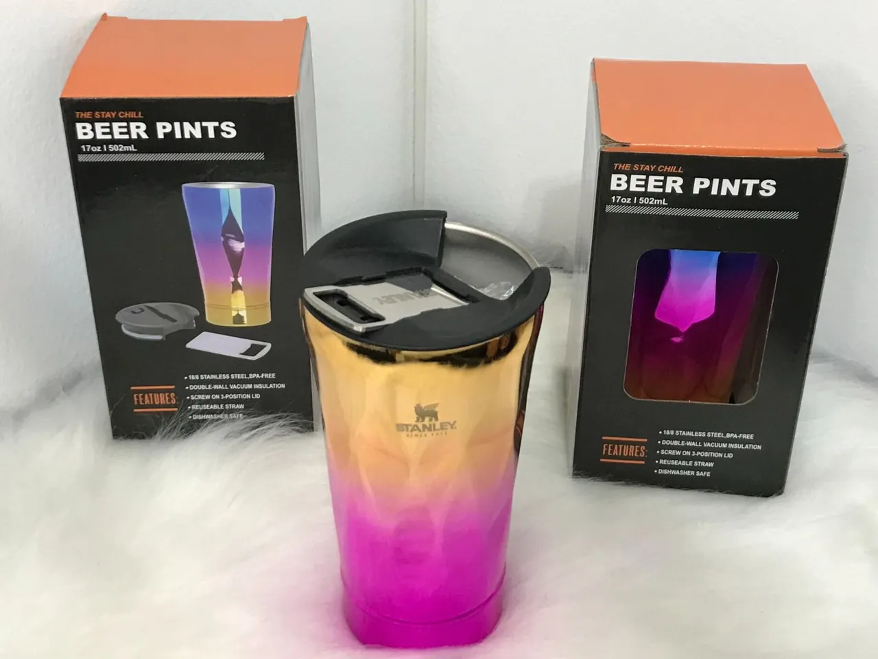 Copo termico 3d com tampa e abridor