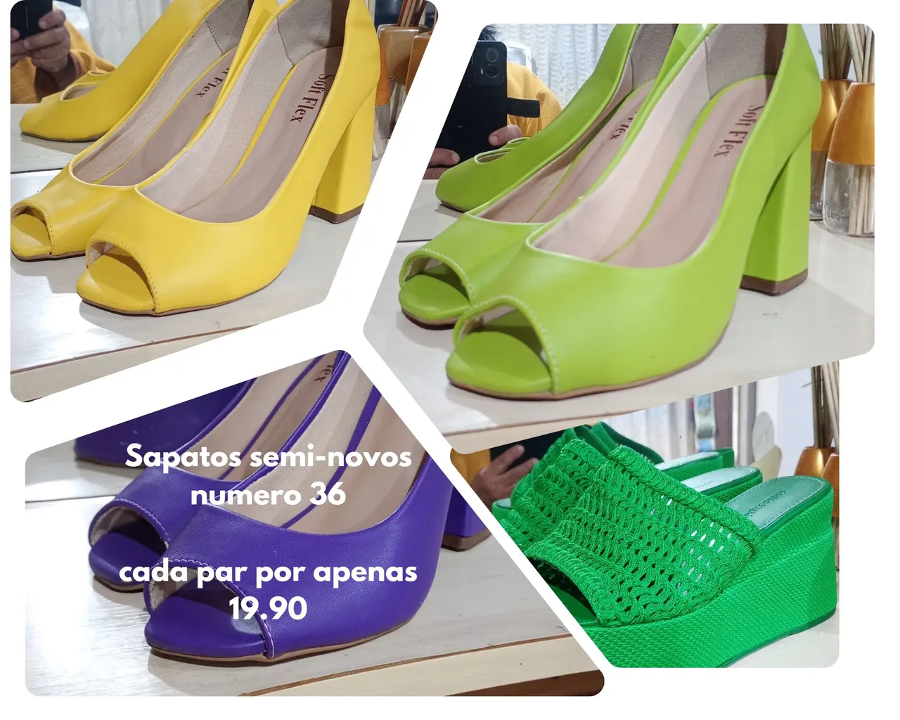 Sapatos Semi-Novos Número 36