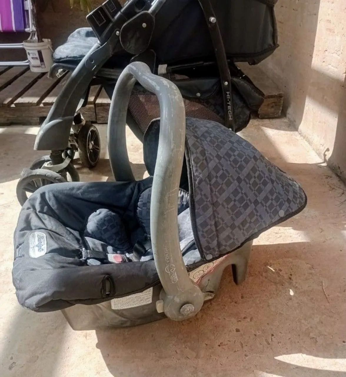 Kit Carrinho + Bebê conforto Burigotto  - Foto 2