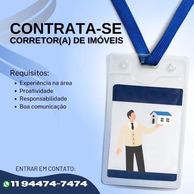 vaga para corretor de imóveis