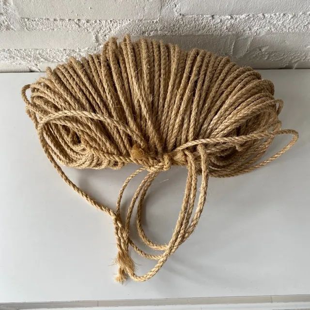 Ref.423 Corda de sisal 5 mm - versátil p/ usos domésticos, artesanais e funcionais, felino