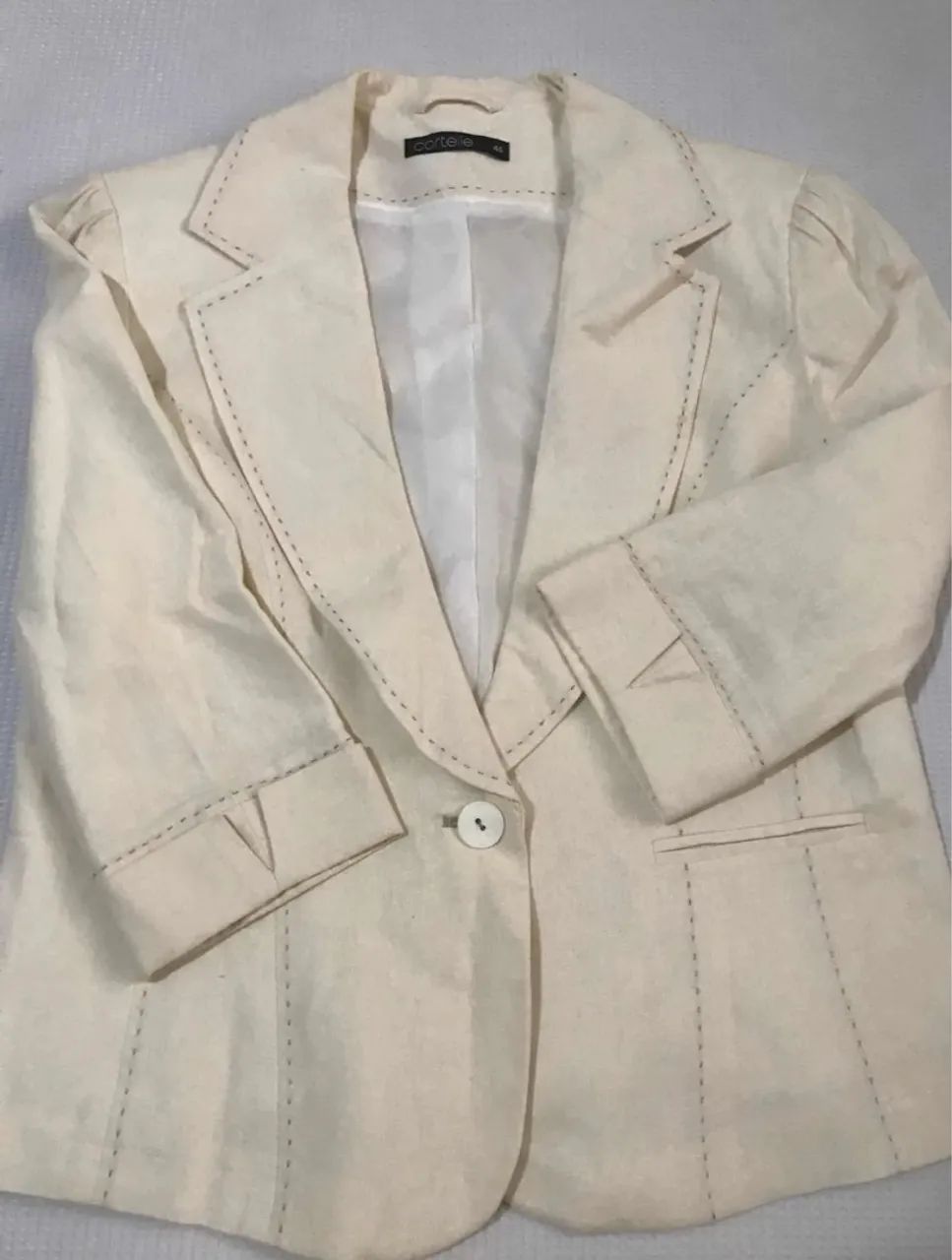 Blazer Bege Feminino Cortelle - Foto 3