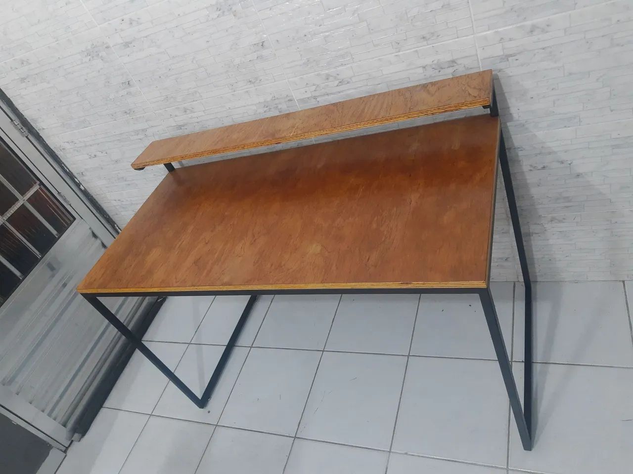 Escrivaninha estilo industrial nova! Mesa computador home office, sob encomenda! - Foto 5
