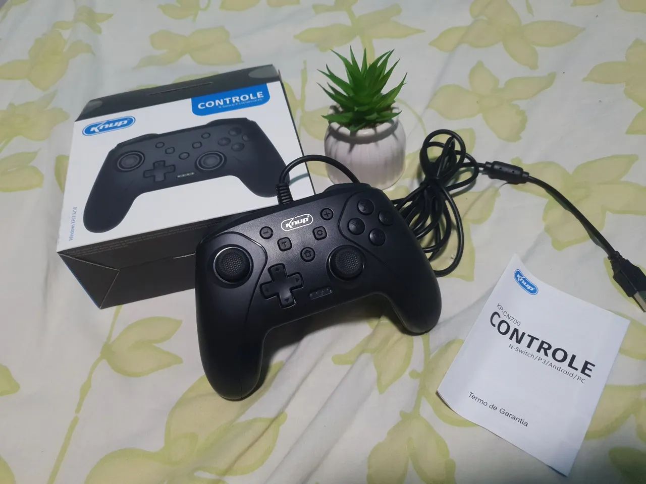 Controle com fio ps3, PC, Windows, switch - Foto 5