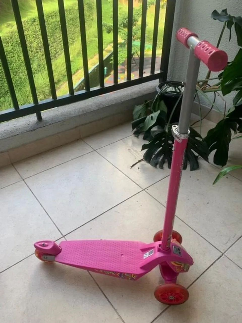 Patinete Infantil Rosa Bandeirante - Foto 2