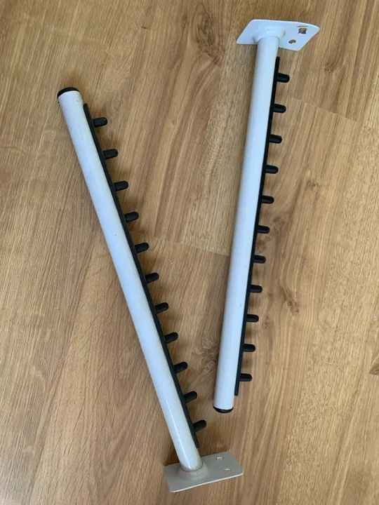 Suporte para Cabides de Roupa - Branco - Novo