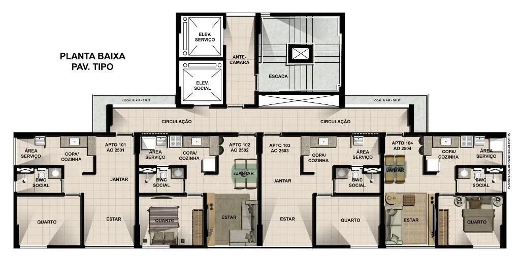 Alugo, Flats, Rosarinho - Foto 13