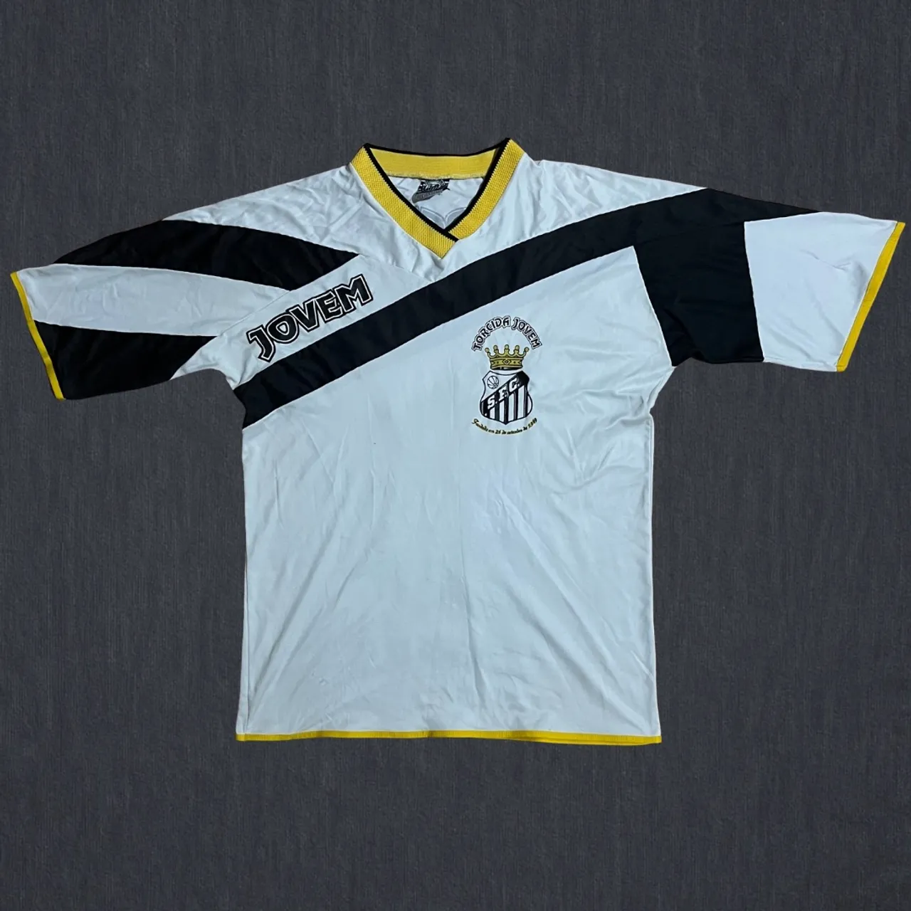 Camisa Torcida Jovem Santos F.C - Tamanho GG | Modelo Clássico com Estampa Dorsal