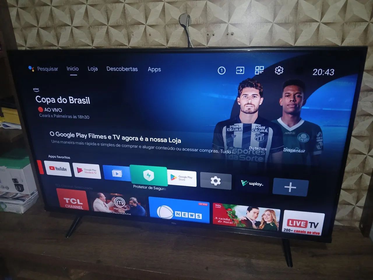 TV TCL 43 polegadas Smart