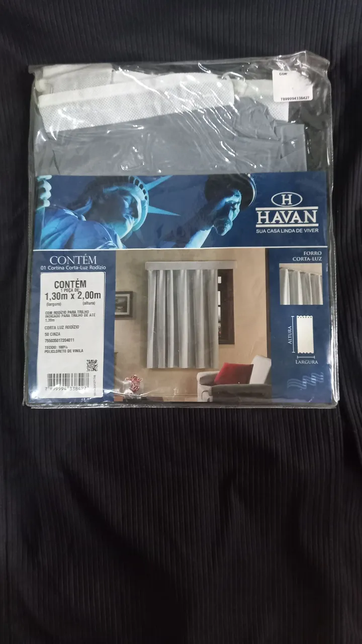 Cortina Corta-Luz Rodízio 1,30m x 2,00m - Havvan