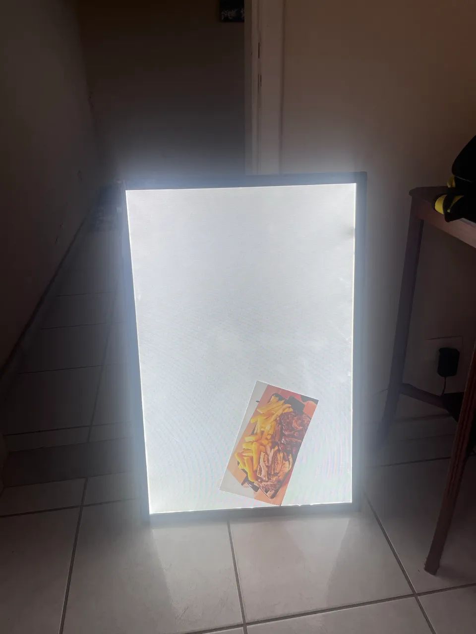 Painel LED slim  60x90 pode ser display ou para gravar com fonte 