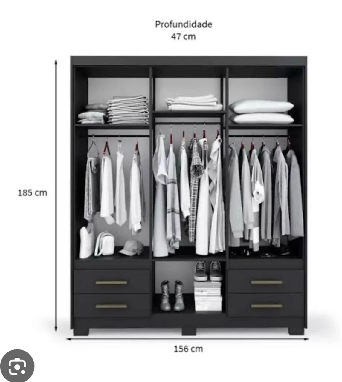 Guarda Roupa Solteiro Novo  - Foto 2
