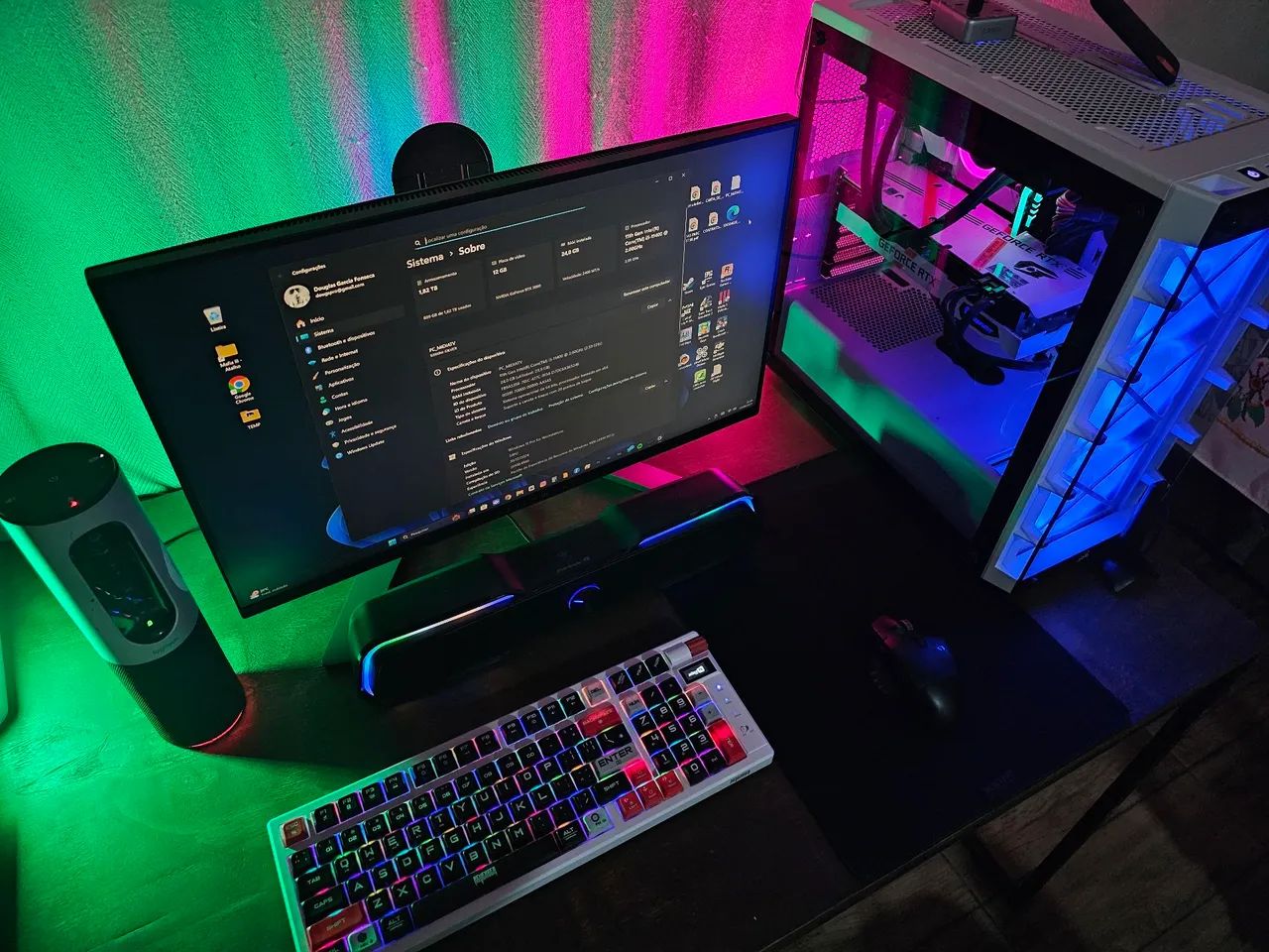 Setup Gamer Completo - i5 11400 / RTX 3060 / 24GB RAM / 1TB NVMe