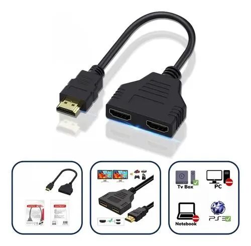 Cabo Duplicador HDMI em Y - Foto 3
