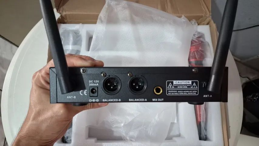 Microfone Duplo Sanheiser SKM 9100 Alta qualidade 2 bastões sem Fio 100 metros - Foto 5