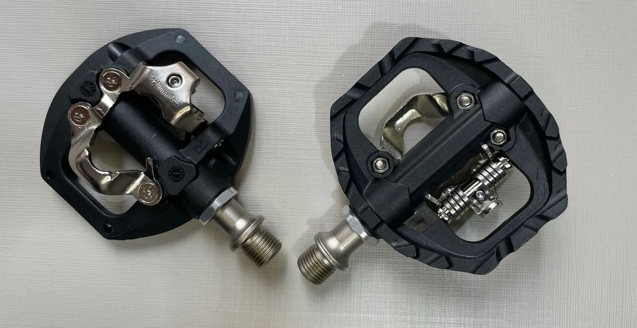 Pedal Híbrido Tanke MTB e Speed - Clip e Plataforma - Compatível com Sapatilha e Tênis.