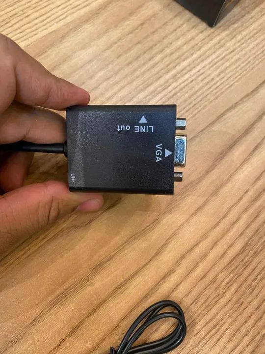 Cabo Adaptador Conversor HDMI para VGA com Saída P2 de áudio - Foto 3