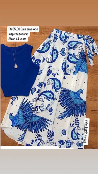 Saias envelope farm nova vendo roupas 