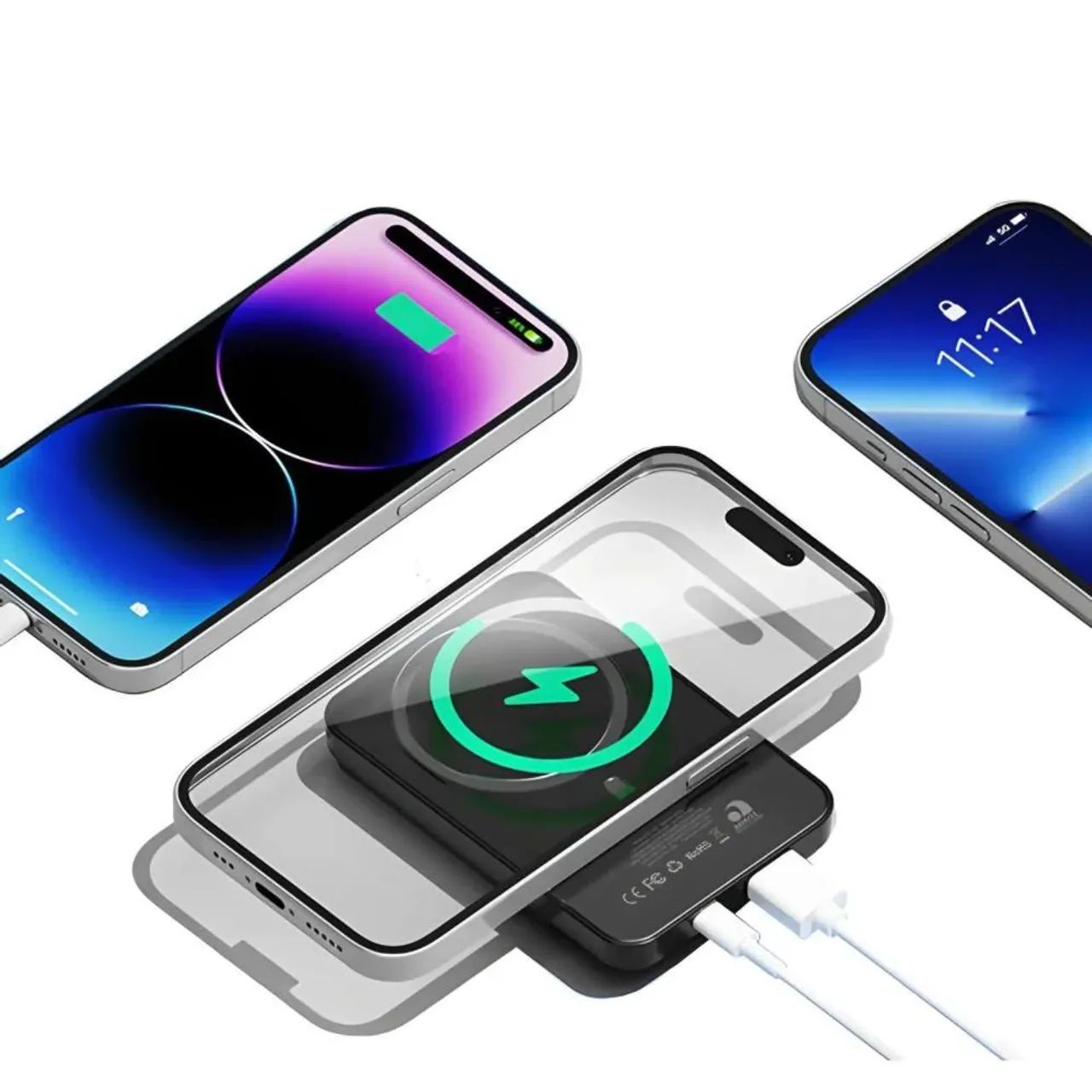 Carregador Portátil Magnético 22.5W turbo induçao  - Fast Charging - Foto 2