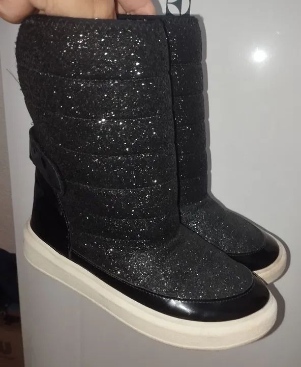 Botas de Glitter Pretas