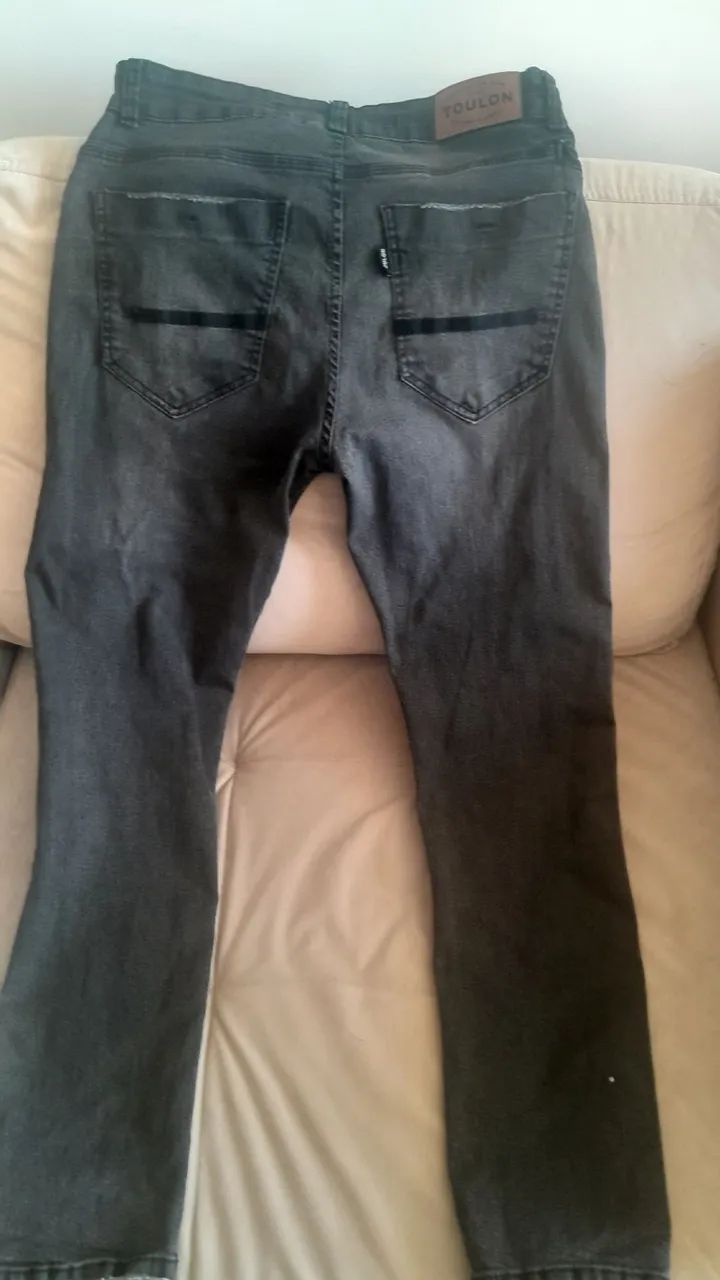 Denim Toulon Roupas Calça Slim Used TOULON Loja De Calças Jeans E